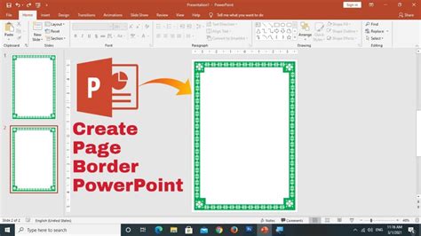 how to make border design in ppt