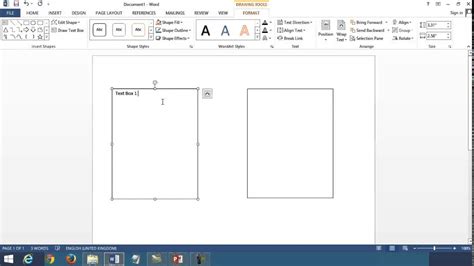 how to make boxes and lines in word