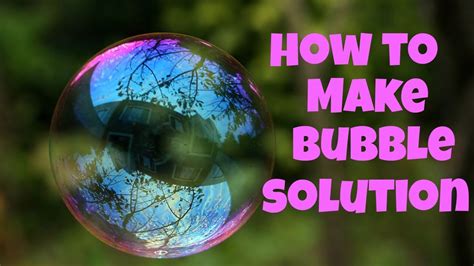 how to make bubble solution with shampoo
