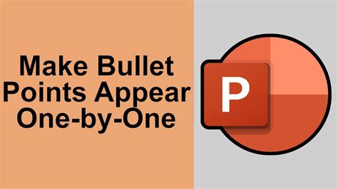 how to make bullet points appear one after another in powerpoint
