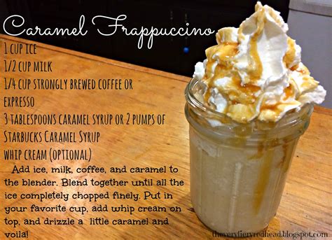 how to make caramel frappuccino no coffee
