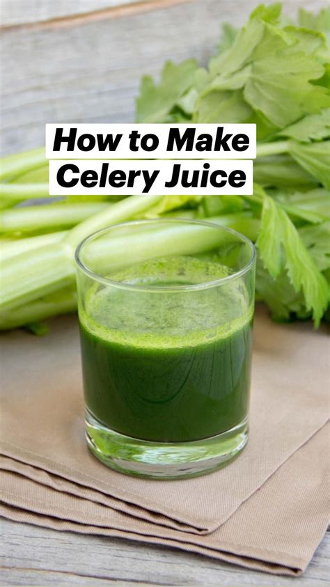 How To Make Celery Juice In A Bullet