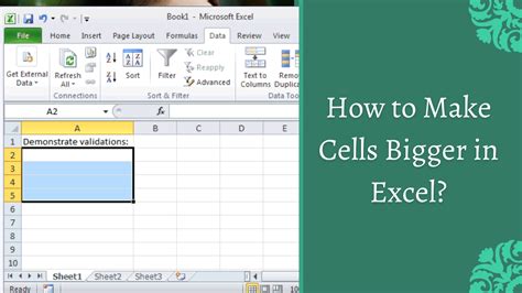 how to make cell size bigger in excel