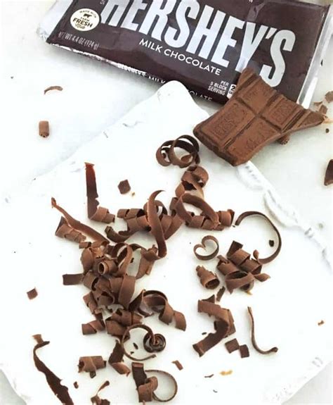 How To Make Chocolate Curls From A Hershey Bar