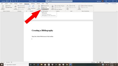 how to make citation in word