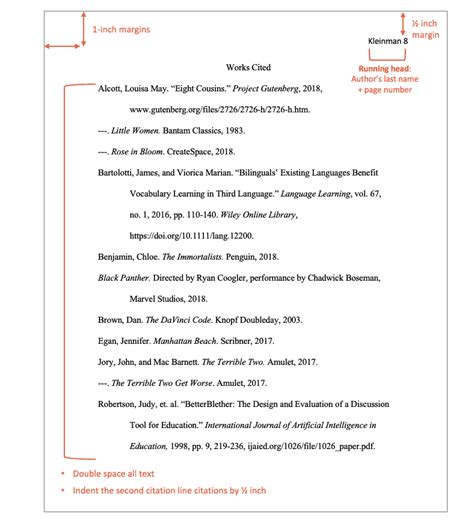how to make citation mla format