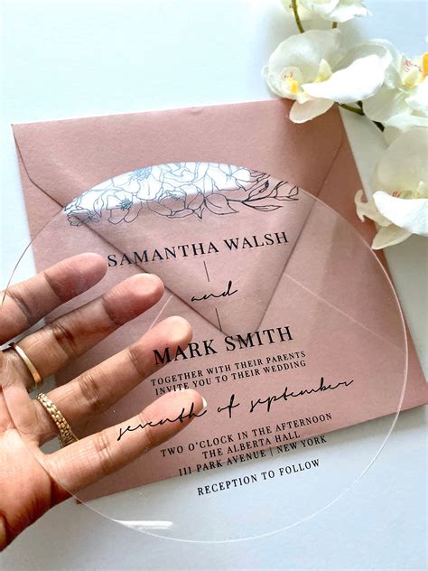 How To Make Clear Wedding Invitations