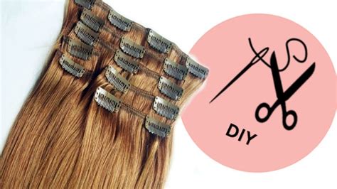 Stunning How To Make Clip In Hair Extensions Without Sewing For Short Hair