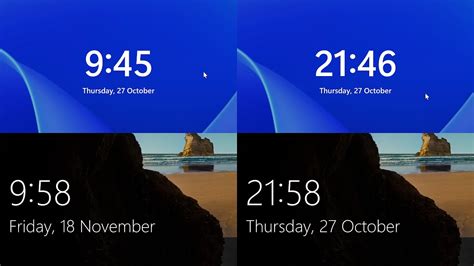 how to make clock on home screen smaller