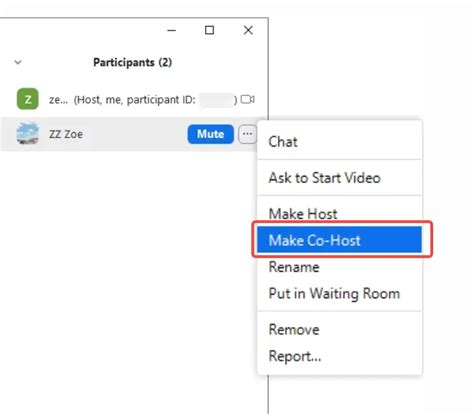 How To Make Co Host In Zoom