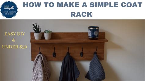 How To Make Coat Rack With Shelf