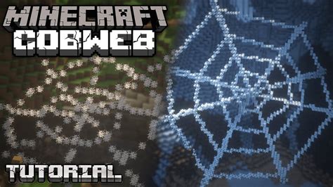 how to make cobbweb decorations in minecraft