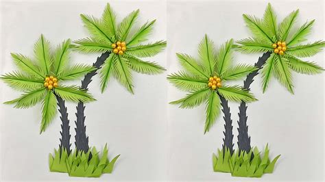 how to make coconut tree easily
