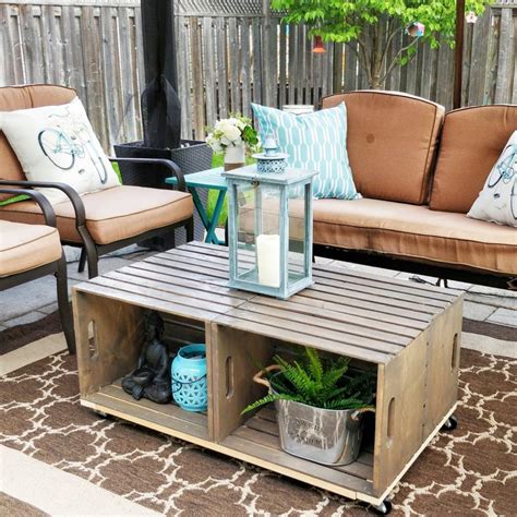 How To Make Coffee Table With Crates