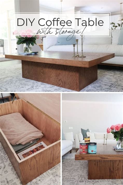 How To Make Coffee Table With Storage