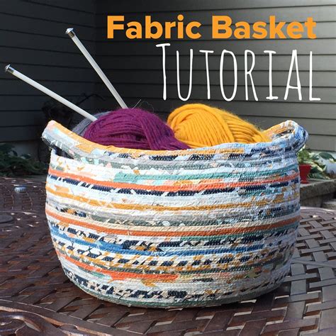 how to make coiled fabric baskets