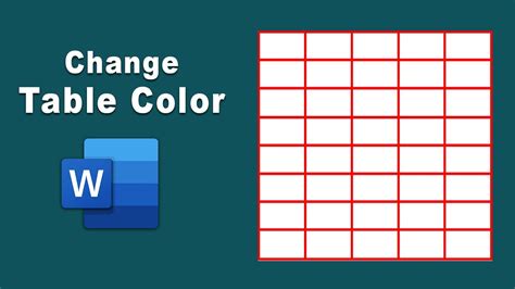How To Make Color Table In Word