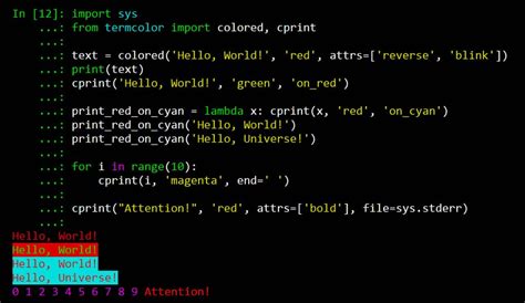 how to make colored text in python