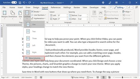 How To Make Columns Longer In Word