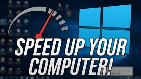 how to make computer speed faster windows 10