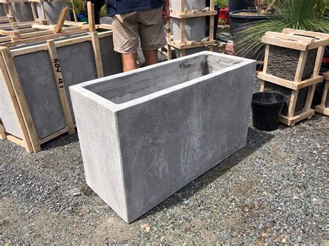 How To Make Concrete Rectangular Planters