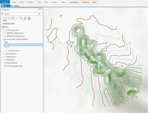 how to make contour map in arcgis pro