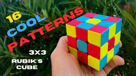 how to make cool patterns on a 3x3 rubik's cube
