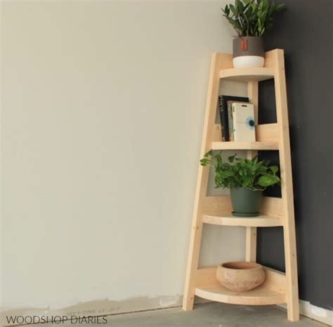 How To Make Corner Shelf Unit
