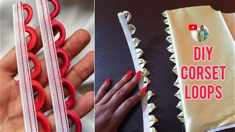how to make corset loops for beginners