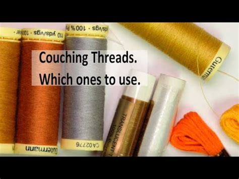 How To Make Couching Threads