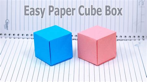 How To Make Cube Box With Paper