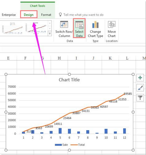 how to make cumulative chart in excel