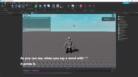 how to make custom commands in roblox studio