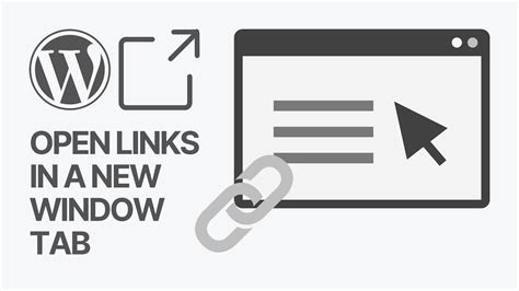 how to make custom link in wordpress open in new window