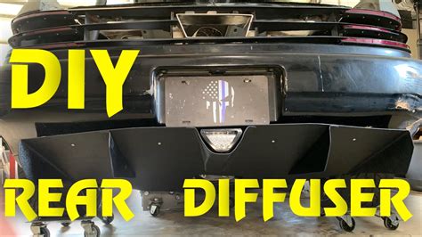 How To Make Custom Rear Diffuser