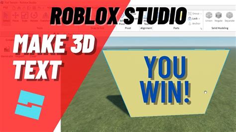 how to make custom text in roblox studio