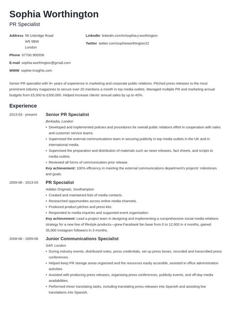 how to make cv for assignment