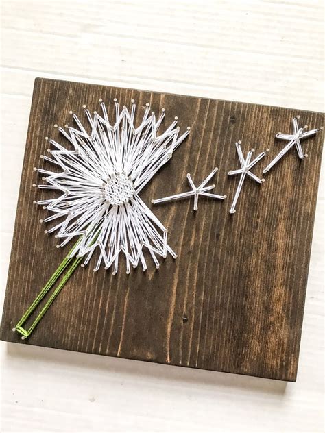 How To Make Dandelion String Art