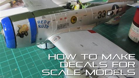 How To Make Decals For Scale Models