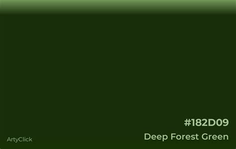How To Make Deep Forest Green