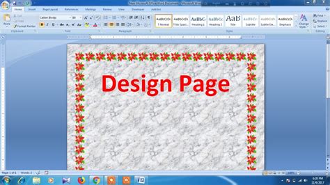 how to make design in word