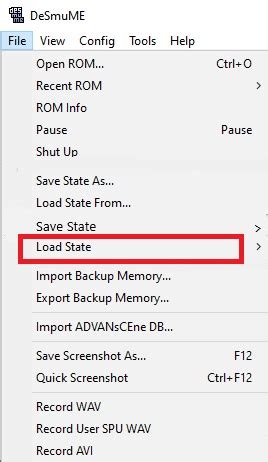 how to make desmume read a save file