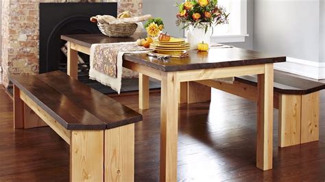 How To Make Dining Table With Bench
