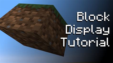 how to make display in minecraft