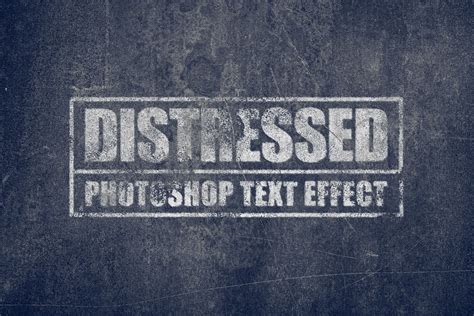how to make distressed text in photoshop