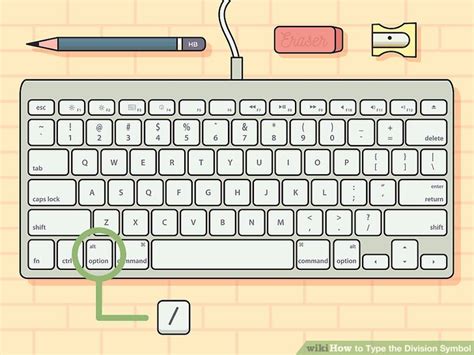how to make division symbol on keyboard