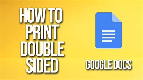 how to make docs double sided