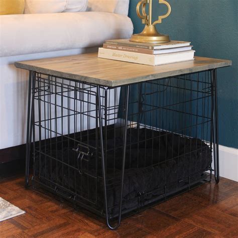 How To Make Dog Crate Table