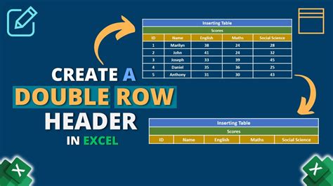 how to make double rows in excel