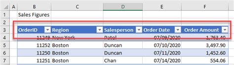 how to make each column in excel sortable
